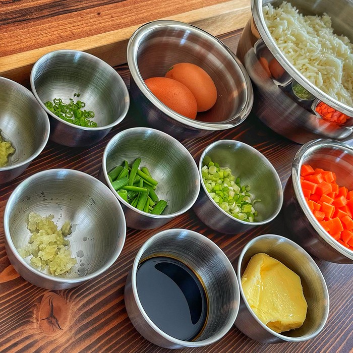 مواد لازم برای برنج سرخ شده