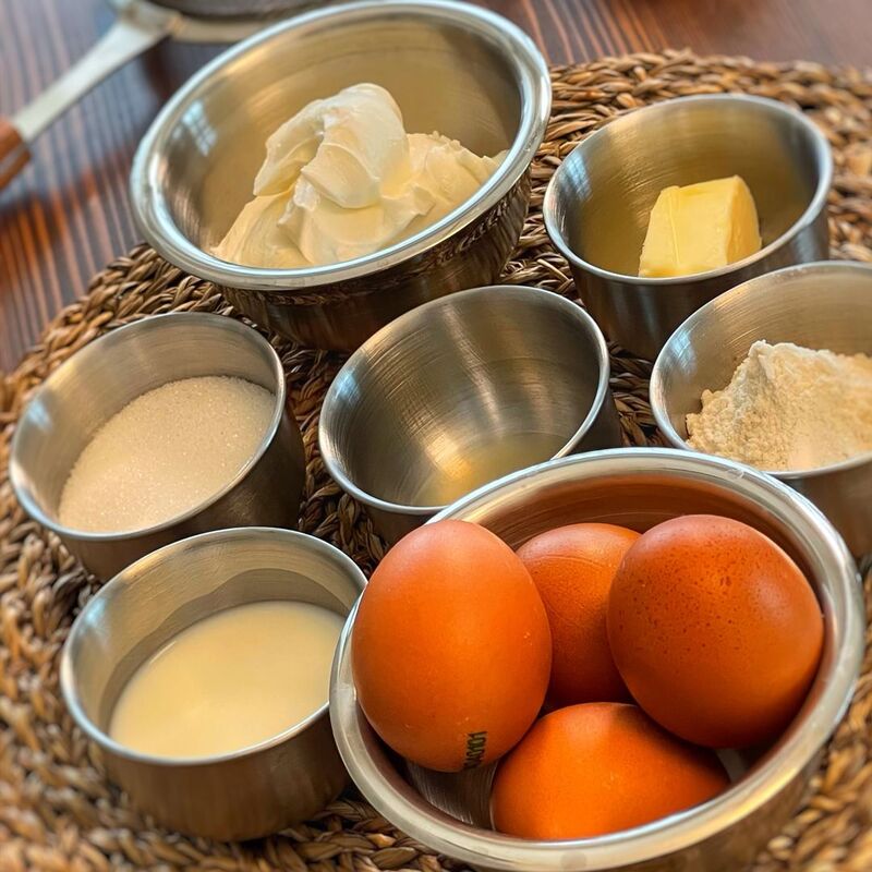 مواد لازم برای تهیه کیک ژاپنی
